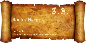 Barát Margit névjegykártya